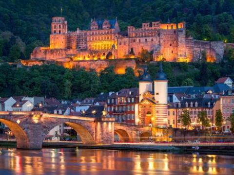Heidelberg at night. © eyetronic - Fotolia.com