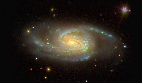 A three-color optical image of a Milky Way sibling. (Courtesy of Sloan Digital Sky Survey) Milky Way Galaxy